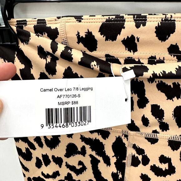 ALLFENIX NWT Camel Over Leopard 7/8 Active Leggings // S - Picture 8 of 12